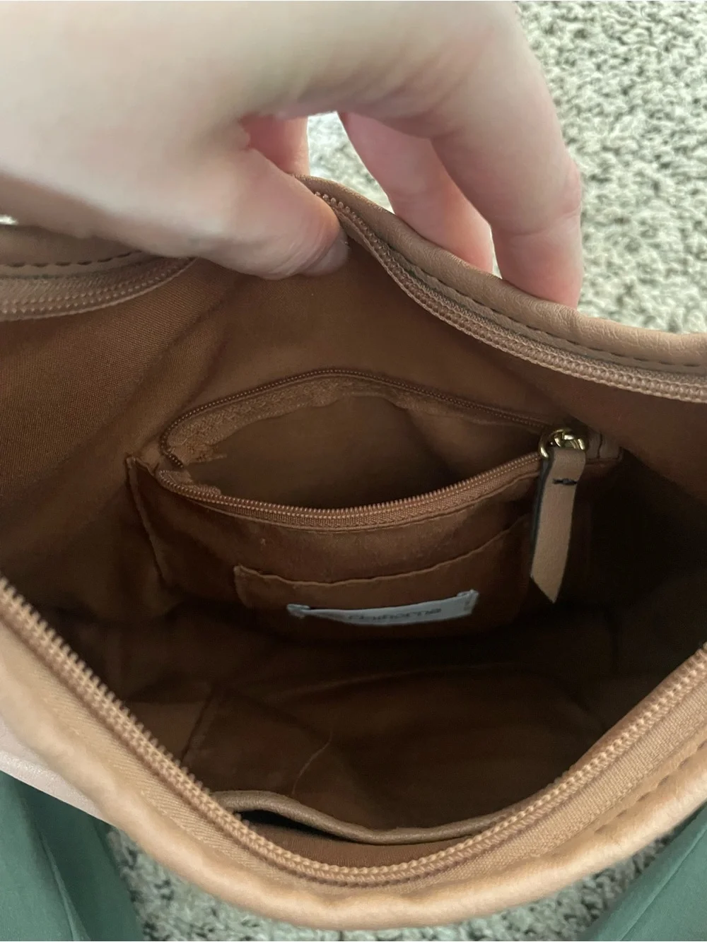 Liz Claiborne Classic Shoulder Hobo Bag Vegan Leather Y2K